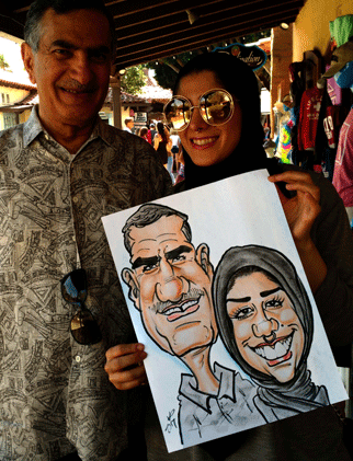 caricature artist los angeles