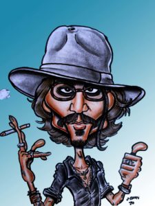 Johnny Depp caricature