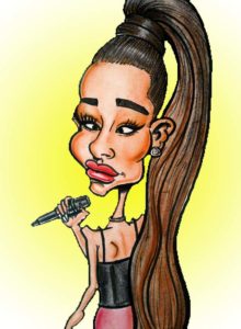 ariana grande caricature