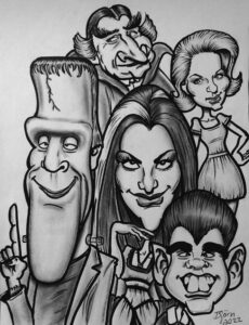 the munsters caricature