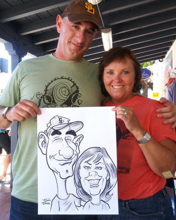 live caricature drawing san diego