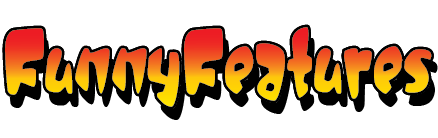 funny features caricature artist logo